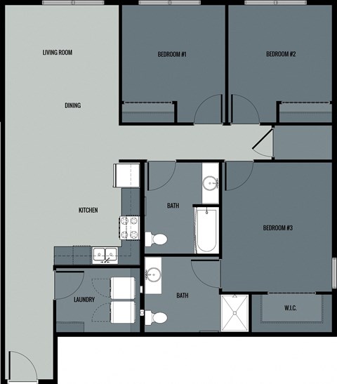 the blueprint floor plan of a 2176 sq ft apartment